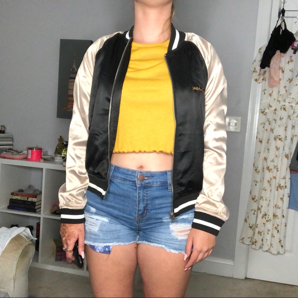 kendall & kylie bomber jacket